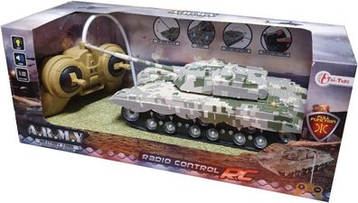 Toi-Toys - Ferngesteuertes Fahrzeug - Panzer (mit Licht & Sound, Maßstab 1:32)