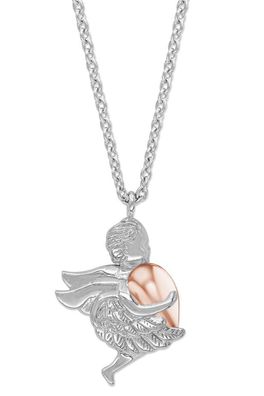 Engelsrufer Schmuck Damen-Halskette Engel mit Herzflügel Zweifarbig ERN-ANGEL-HW-BIR