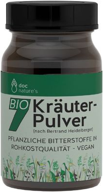 BIO Sieben Kräuter-Pulver 75g, n.B. Heidelberger, Rohkost, vegan, Gesund & Leben