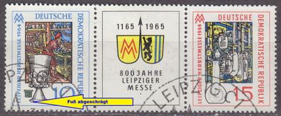 Germany DDR [1964] MiNr 1052 F14, Zdr ( O/ used ) [01] Plattenfehler