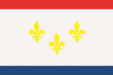 Aufkleber Fahne Flagge New Orleans in verschiedene Größen