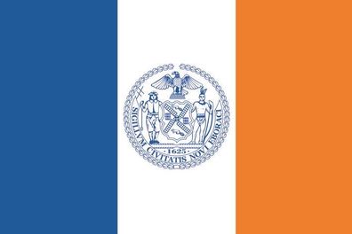 Aufkleber Fahne Flagge New York City in verschiedene Größen