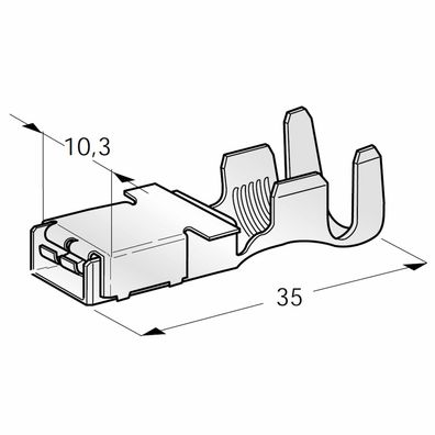 MTA Flachsteckhülse F800 für 1,5-2,5mm² Kabel