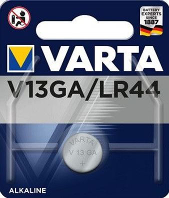 VARTA V13GA LR44 1,5V Alkaline Electronic Batterie 1er Blister