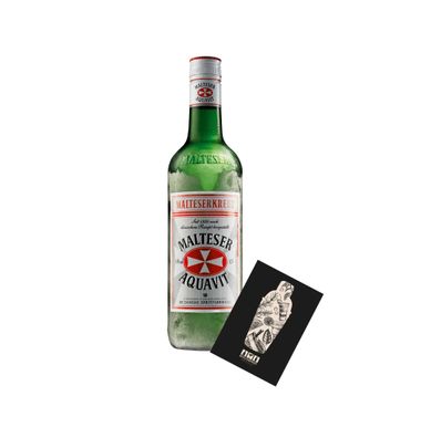 Malteser Aquavit 0,7L (40% Vol) Malteserkreuz seit 1924 nach dänischem Rezept h