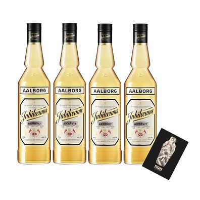 Aalborg 4er Set Jubilaeums Akvavit 4x 0,7L (40% Vol) Aquavit aus Dänemark- [Ent