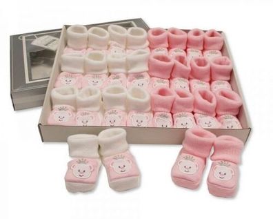 Babyschühchen Booties Princess Teddy Newborn 0-3 Monate
