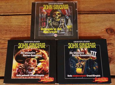 John Sinclair Hörspiel Folge 13 OVP + Die ultimative Horror-Sammlung 1 & 3 #W