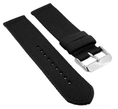 Festina Retro Uhrenarmband 22mm schwarz Textil Naht Textilband • F6859