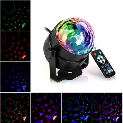LED Disco Licht Musik Sound aktiviert Bühne Mini rotierenden Laserprojektor