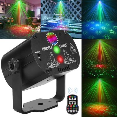Mini RGB Disco Licht DJ führte Laser Bühnenprojektor rot blau grün Lampe USB