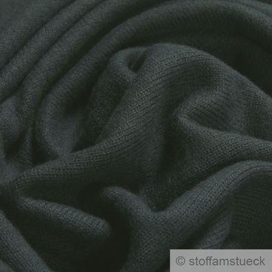 0,5 meter Stoff Polyester Viskose Elastan Soft Jersey schwarz Mohair Haptik