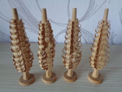 4 Spanbäume-14cm hoch - Ersatzteile, Bastelware