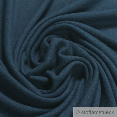 Stoff Polyester Viskose Elastan Soft Jersey dunkelblau Mohair Haptik marine