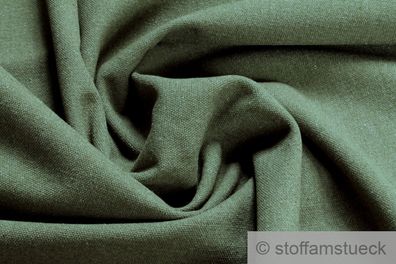 Stoff Baumwolle Polyester Rips khaki Polsterstoff lichtecht strapazierfähig oliv