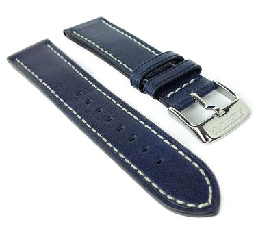 Festina Klassik | Uhrenarmband 21mm Kontrastnaht Leder blau | F20358