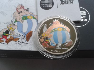 Original 10 euro 2022 PP Frankreich 22,2g Silber 999er Asterix und Obelix