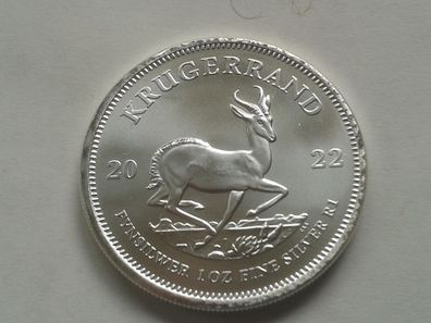 1 Unze Feinsilber Krügerrand 2022 Südafrika 31,1g Silber 1 Unze Silber