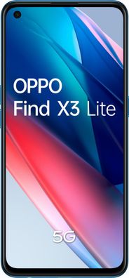Oppo Find X3 Lite 5G 128GBB Dual Sim Blue Neuware ohne Vertrag vom DE Händler