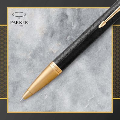 Parker IM Kugelschreiber | Premium Black | Mittlere Spitze | Blau | Geschenkbox