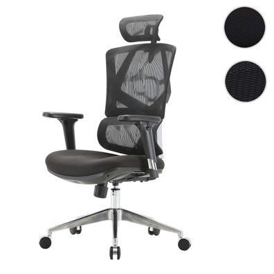 Bürostuhl HWC-J89, Schreibtischstuhl ergonomisch, Lordosenstütze hohe Rückenlehne