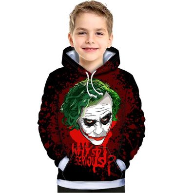 Junge The Joker Kapuzenpullover 3D Druck Kinder Hoodie Sweatshirts Geschenk