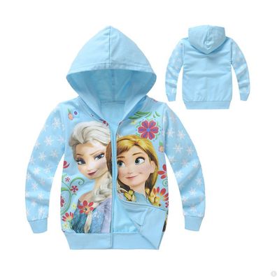 Mädchen Frozen II Zipper Kapuzenpullover Elsa Kinder Hoodie Sweatshirts Geschenk