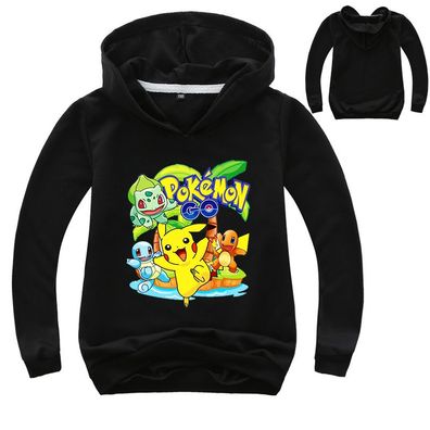 Mädchen Pikachu Pokemon Kapuzenpullover Kinder Hoodie Sweatshirts Geschenk