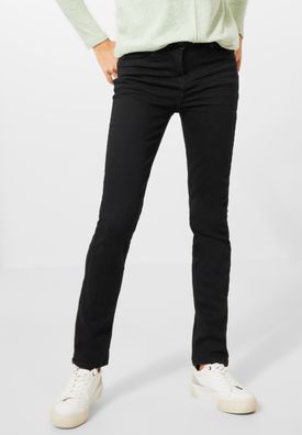 CECIL - Slim Fit Jeans in Inch 32 in Basic Black Wash