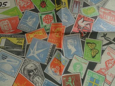 RAR DM-Zeit Tafelservietten 30er Jahre Briefmarken Postage ca 35x35cm