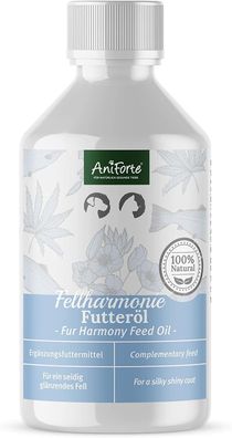 AniForte® Fellharmonie Futteröl 500ml, für seidig glänzendes Fell Omega 3 und 6