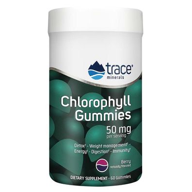Trace Minerals Research, Chlorophyll Gummies, Berry flavor, 60 Gummies
