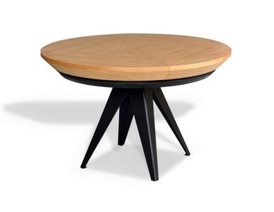 Tisch Esstisch T49 Eiche Ausziehbar 120cm (220cm) Rund Holztisch Farbauswahl