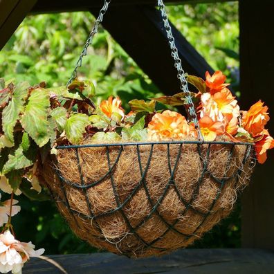 Pflanzeinlage für Pflanzkörbe und Blumenampeln 35cm Kokos-Einleger Kokosfaser