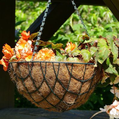 Pflanzeinlage für Pflanzkörbe und Blumenampeln 40cm Kokos-Einleger Kokosfaser