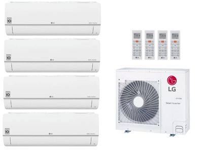 Multi Split Klimaanlage LG 4x Standard Plus PC12SK 3,5 kW + Außengerät MU5R30 8,8 kW