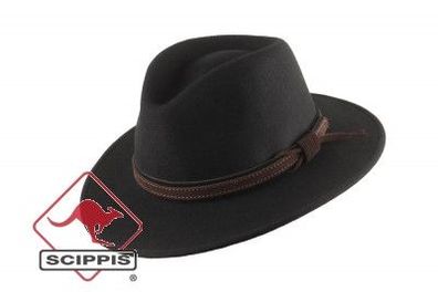 Scippies Boston Hut - 2H27 - Wollfilz Hut - schwarz oder braun