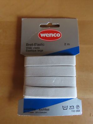 Breit-Elastic Gummiband Einzuggummi Gummilitze ca. 2 m lang ca. 1,3 cm breit/ wenco