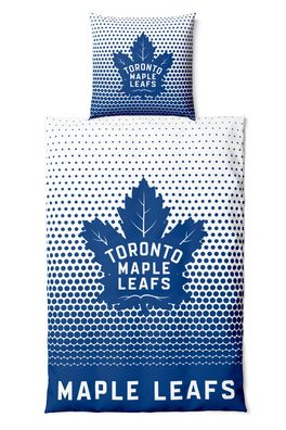 NHL Bettwäsche Set Toronto Maple Leafs Eishockey Bedding Set Bettbezug 200x135cm