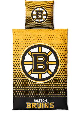 NHL Bettwäsche Set Boston Bruins Eishockey Bedding Set Bettbezug 200x135cm