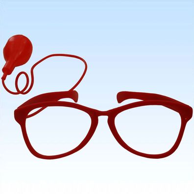 Spritzende Brille Clownsbrille für Clown Clownskostüm Spritzbrille Scherzartikel