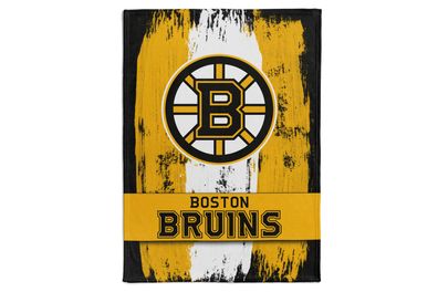 NHL Kuscheldecke Boston Bruins Decke Fleece Throw Brush Blanket 150x200cm