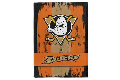NHL Kuscheldecke Anaheim Mighty Ducks Decke Fleece Throw Brush Blanket 150x200cm