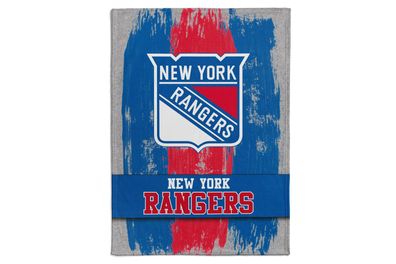 NHL Kuscheldecke New York Rangers Decke Fleece Throw Brush Blanket 150x200cm