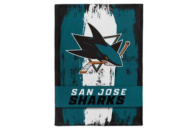NHL Kuscheldecke San Jose Sharks Decke Fleece Throw Brush Blanket 150x200cm