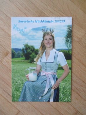 Bayerische Milchkönigin 2022-2023 Veronika Gschoßmann - handsigniertes Autogramm!!!