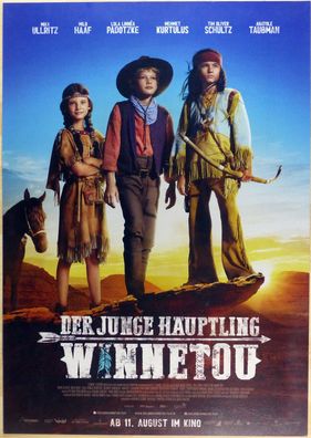 Der junge Häuptling Winnetou - Original Kinoplakat A1 - Mika Ullritz - Filmposter