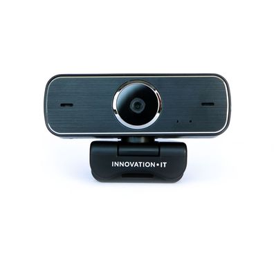 Webcam USB mit Microfon InnovationIT 1920 x 1080 HD Plug and Play schwarz