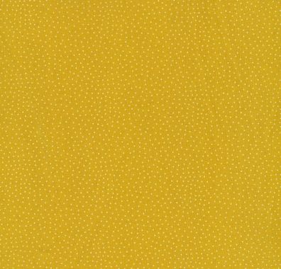 Westfalenstoffe Kopenhagen gelb kleine weiße Punkte Öko Tex Baumwolle Webware