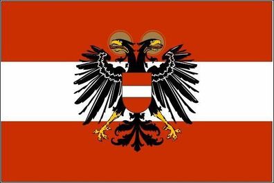 Aufkleber Fahne Flagge Österreich 1934-38 in verschiedene Größen